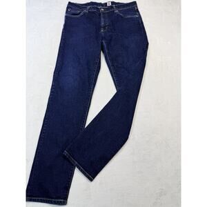 EDWIN Regular Tapered Jeans 33x32 Ink Navy Made in Japan Heritage Tailoring